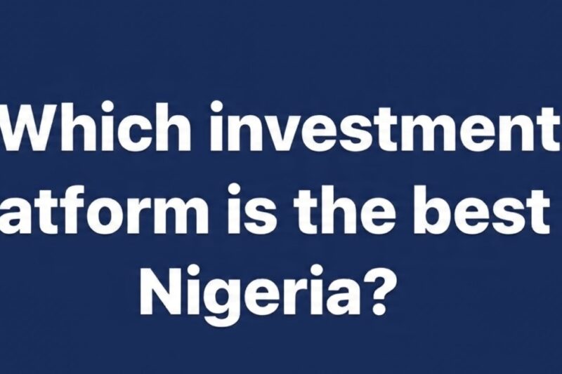 Which investment platform is the best in Nigeria?