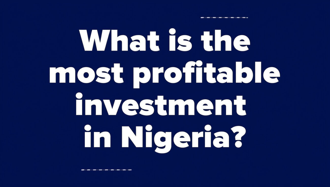 What Is the Most Profitable Investment in Nigeria?